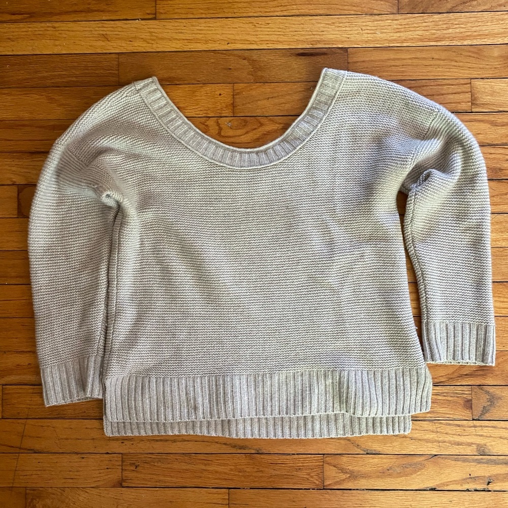 Club Monaco cashmere boat neck sweater